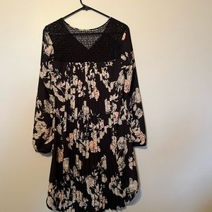 Long sleeve floral dress